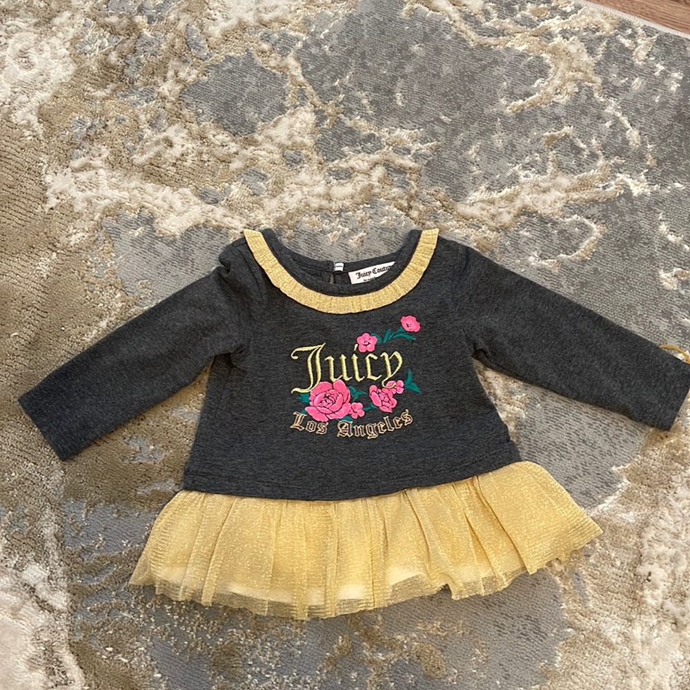 Juicy Couture Los Angeles adorable Tutu top 3-6 months